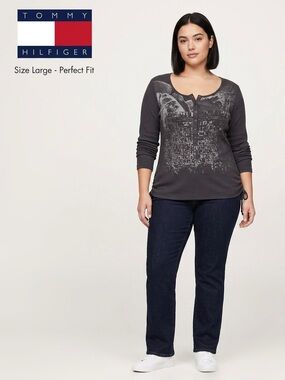 Tommy Hilfiger Women’s Long-Sleeved Top - Size Large